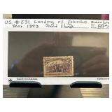 1893 US Stamp #231 Landing of Columbus