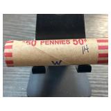 Roll of Wheat Pennies Cents