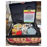 Sewing Basket with Accessories and Pattern