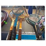 Vintage Tennis and Badminton Rackets
