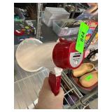 Red and White Handheld Megaphone with Siren