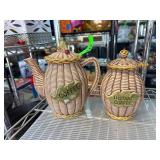 Decorative Coffee and Instant Coffee Canister Set