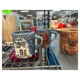 Three Ceramic Star Wars-Themed Mugs