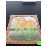 Texas Armadillo Decor With Wood Frame