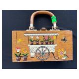 Decorative Wooden Box With Floral Design