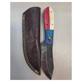 Handcrafted Knife with Leather Sheath