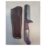 Handcrafted Knife with Leather Sheath