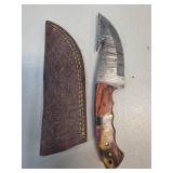 Handcrafted Knife with Leather Sheath