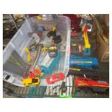 Toy Train Set with Cars and Accessories
