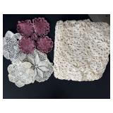 Crocheted Textiles and Doilies