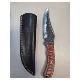 Custom Knife with Leather Sheath