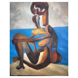 Abstract Figurative Painting on Canvas