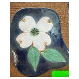 Handcrafted Ceramic Flower Plaque