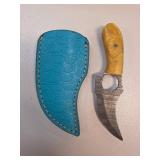 Handcrafted Knife with Leather Sheath