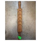 Wooden Rolling Pin with Arched Groove Design