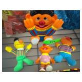 Sesame Street Ernie and Bert Toy Lot