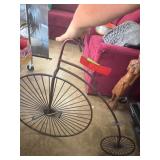 Metal High-Wheel Bicycle Decor Piece