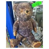 VINTAGE Mohair Teddy Bear with Glass Eyes