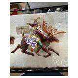Jim Shore Santa Riding Reindeer Ornament