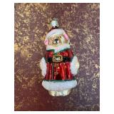 OWC Old World Glass Christmas Bear Ornament