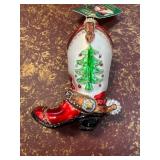Old World Christmas Cowboy Boot Ornament