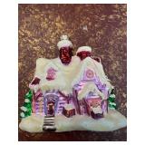 Handcrafted Glass House Christmas Ornament