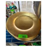Gold-Tone Charger Plates