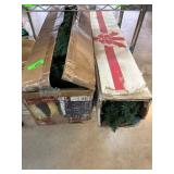Two Christmas Garland Decorations in Boxes