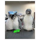 Three Decorative Penguin Figures