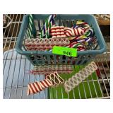 Candy-Themed Ornaments in Basket