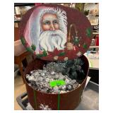 Decorative Box with Holiday Ornaments