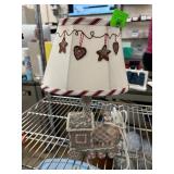 Christmas Train Lamp With Candy Cane Shade