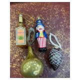 Four Assorted Christmas Ornaments