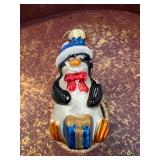 Glass Christmas Wreath Ornament With Bell Design