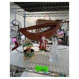 Christmas Decor Lot with Sleigh and Figures