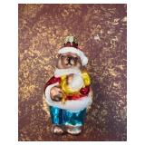 Hand-Painted Christmas Bear Ornament