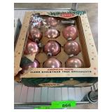 Pink Glass Christmas Ornaments