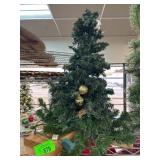 Artificial Christmas Tree With Lights and Ornament