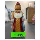 Hand-Painted Wooden Russian Santa Figurine