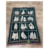 Snowbabies Themed Woven Throw Blanket