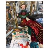 Christmas Themed Decor and Stocking Items