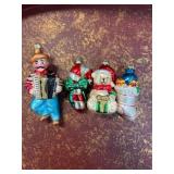 Hand-Painted Glass Christmas Ornaments Set