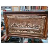 Framed Relief of the Last Supper Scene