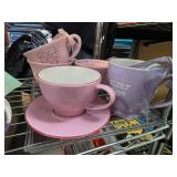 Starbucks Pink and Purple Mugs and Teacups
