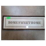 Framed ï¿½Home Sweet Homeï¿½ Cross-Stitch Artwork