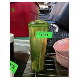 Green Starbucks Tumbler with Straw