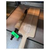 Wooden Rolling Pin and Cutting Board Set