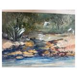 Watercolor Landscape by Sandra Grimland, 1985