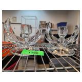 Clear Glass Candle Holders