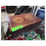 Wooden Jewelry Box with Mirror and Compartments